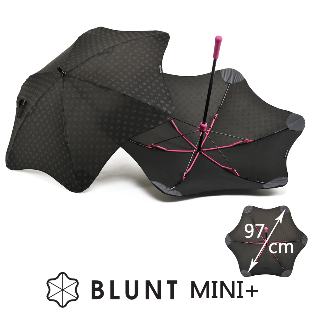 紐西蘭BLUNT 保蘭特 抗強風  抗UV 直傘 小號 MINI+{反光傘面) 艷桃紅