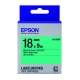 EPSON C53S655405 LK-5GBP粉彩系列綠底黑字標籤帶(寬度18mm) product thumbnail 1