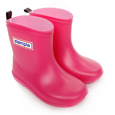 Stample日本製兒童雨鞋(蜜桃紅)