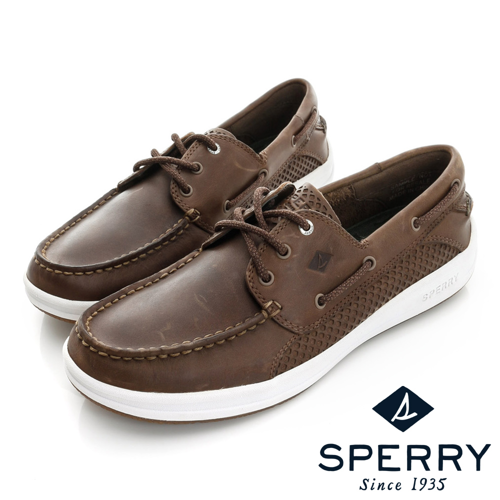 SPERRY 超輕量舒適休閒鞋(男)-深咖啡