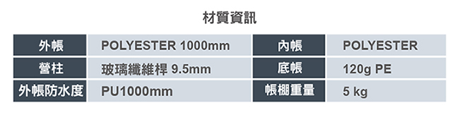 【ATUNAS 歐都納】戶外/登山/休閒4-5人單門快速露營帳篷 A-TENT1402咖啡