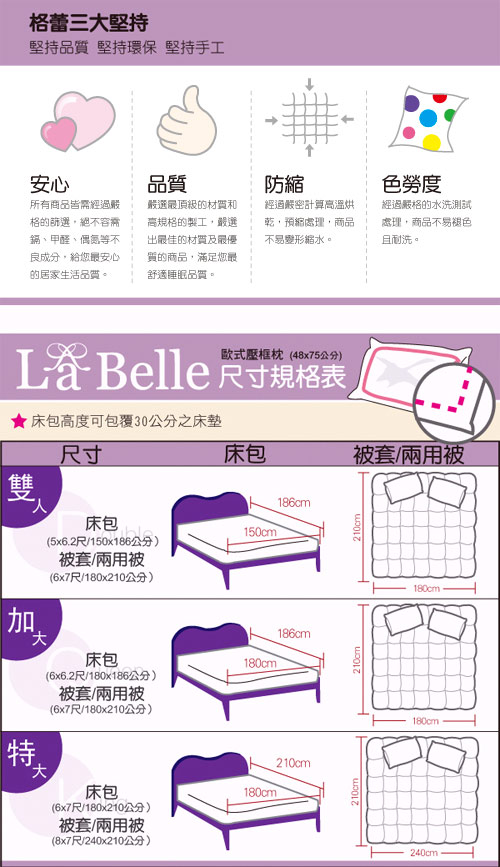 義大利La Belle《蒂芙妮亞》雙人四件式雪芙絨被套舖棉床包組