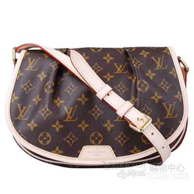 LOUIS VUITTON Monogram Menilmontant PM Shoulder Bag M40474 LV Auth 337