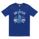 MLB-洛杉磯道奇隊斑駁圖文短袖T恤-藍(男) product thumbnail 1
