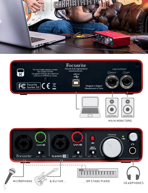 Focusrite Scarlett 2i2 2nd Gen 錄音介面