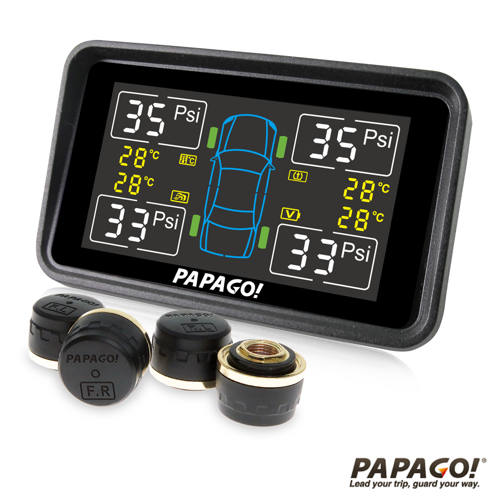 PAPAGO ! TireSafe S10E獨立型胎外式胎壓偵測器 -胎外式-急速配