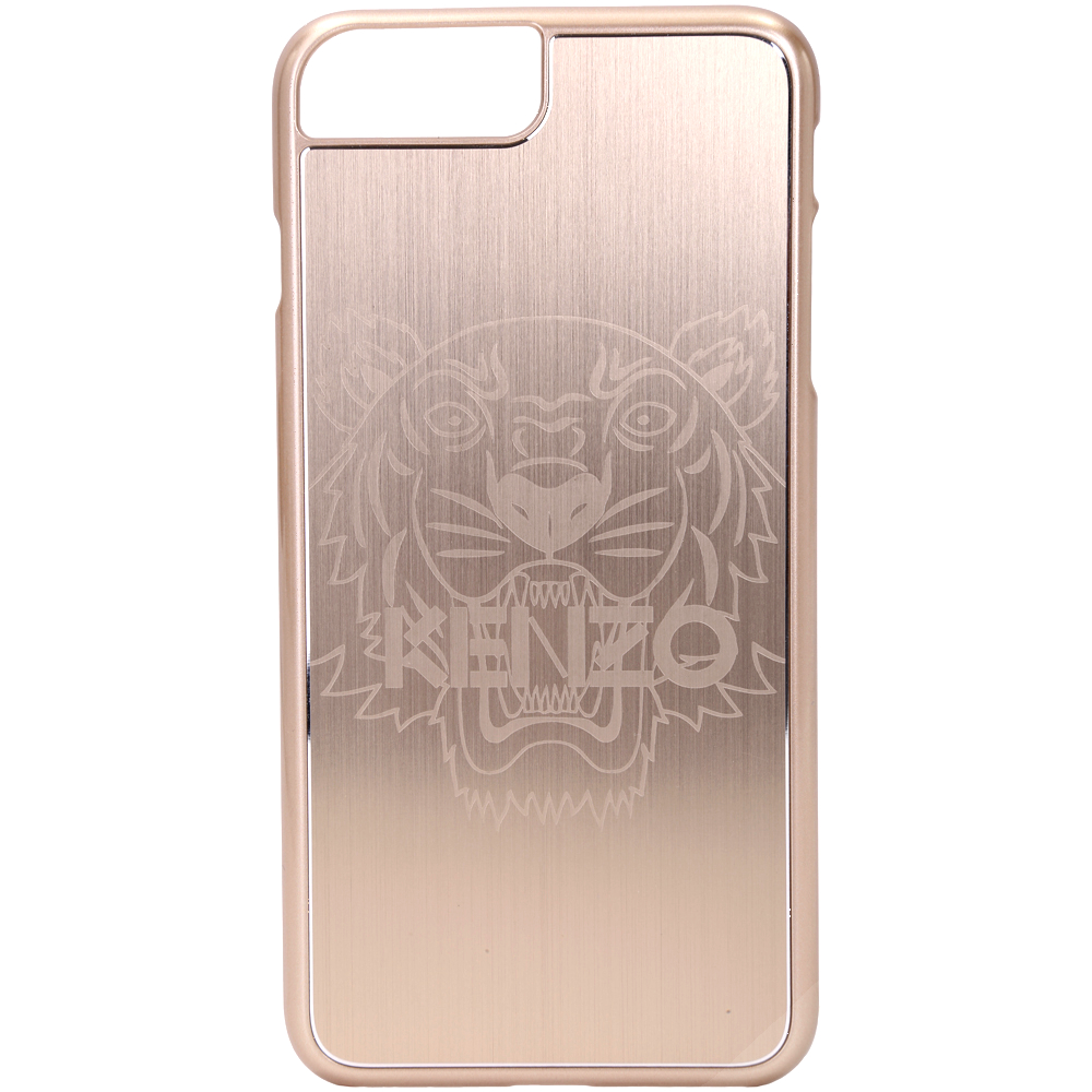 KENZO Tiger 鋁合金虎頭圖案 i7 Plus手機殼(金色)