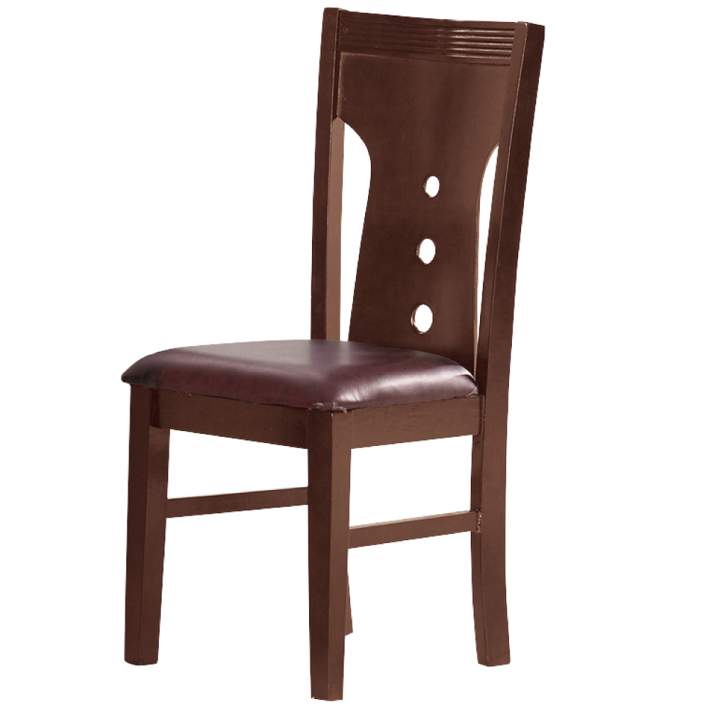品家居 梅爾胡桃色餐椅-43x50x95cm-免組