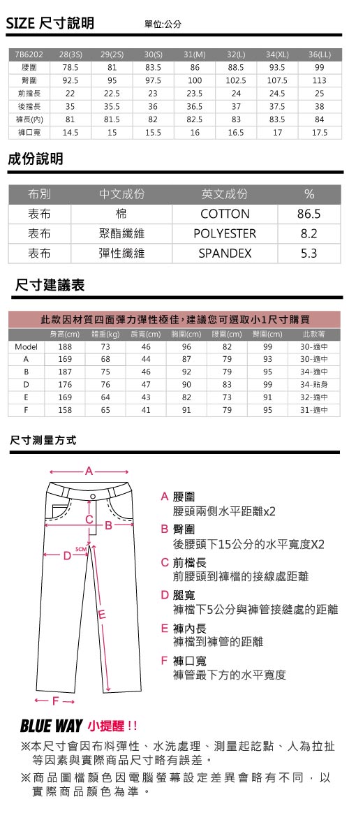 鬼洗 BLUE WAY 瞬移丹寧系列-鬼洗3D彈力瞬移窄直褲-深藍