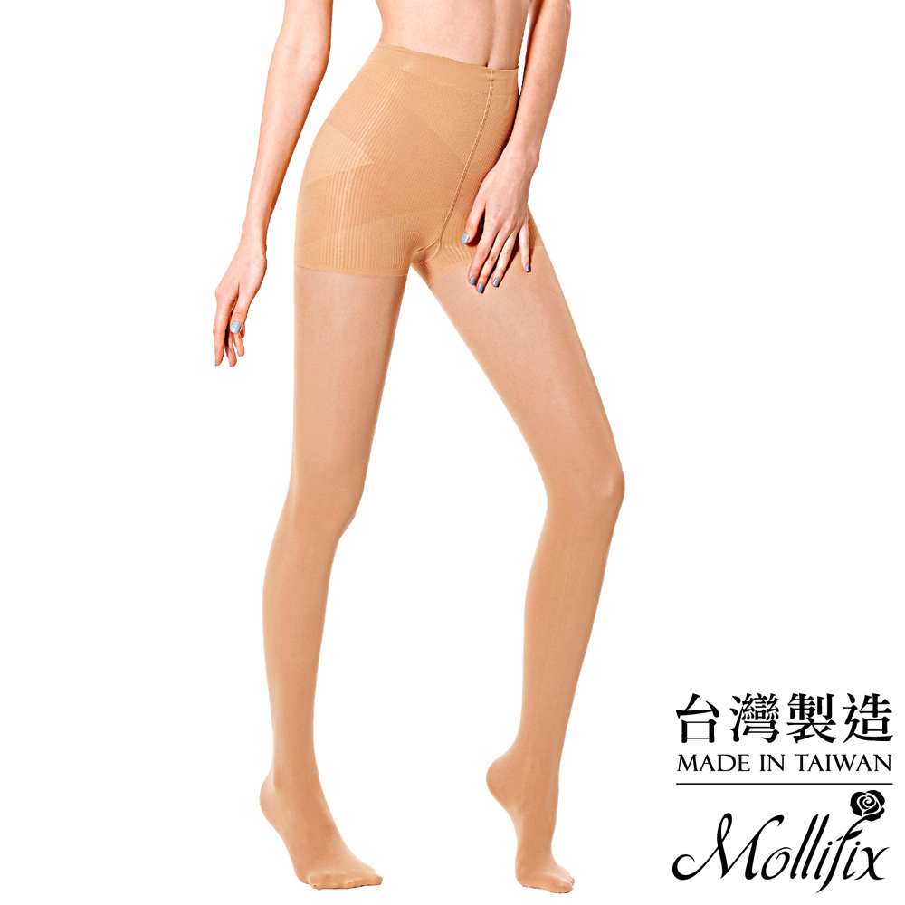 Mollifix 踮腳尖彈力透膚美腿襪(膚)