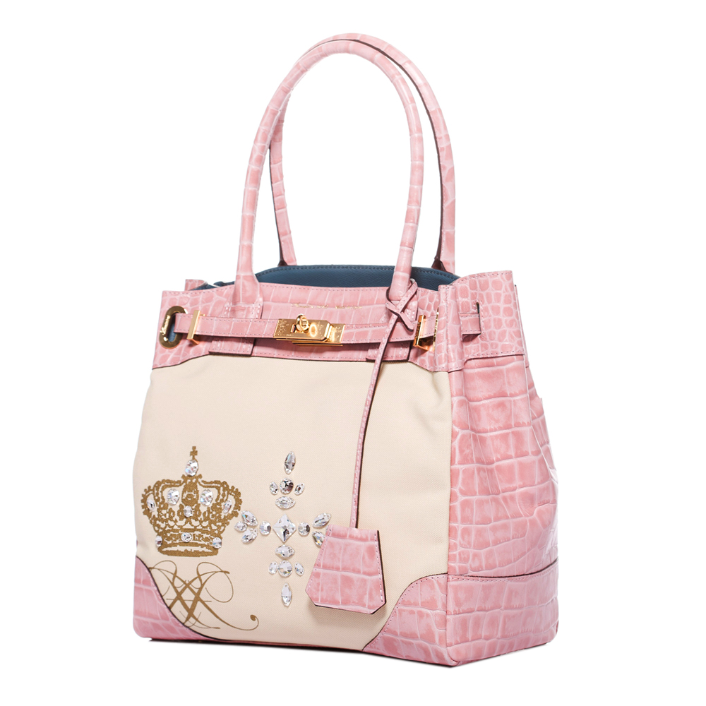 A.D.M.J 冰晶皇冠COVA TOTE BAG-PINK