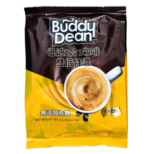 Buddy Dean 巴迪二合一咖啡-雙倍特濃(11.5gx25包)