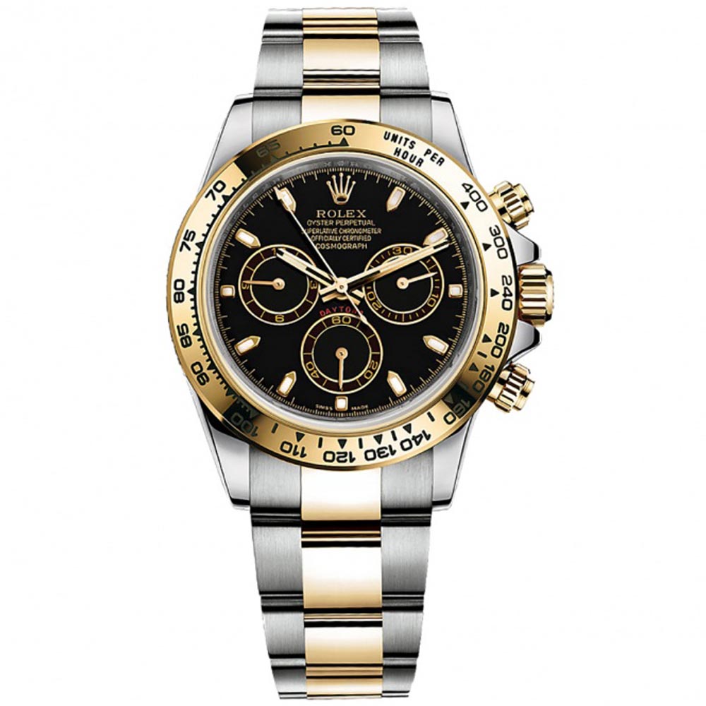 ROLEX 勞力士116503 DAYTONA 新款 半金迪通拿 黑面金圈 五年保固