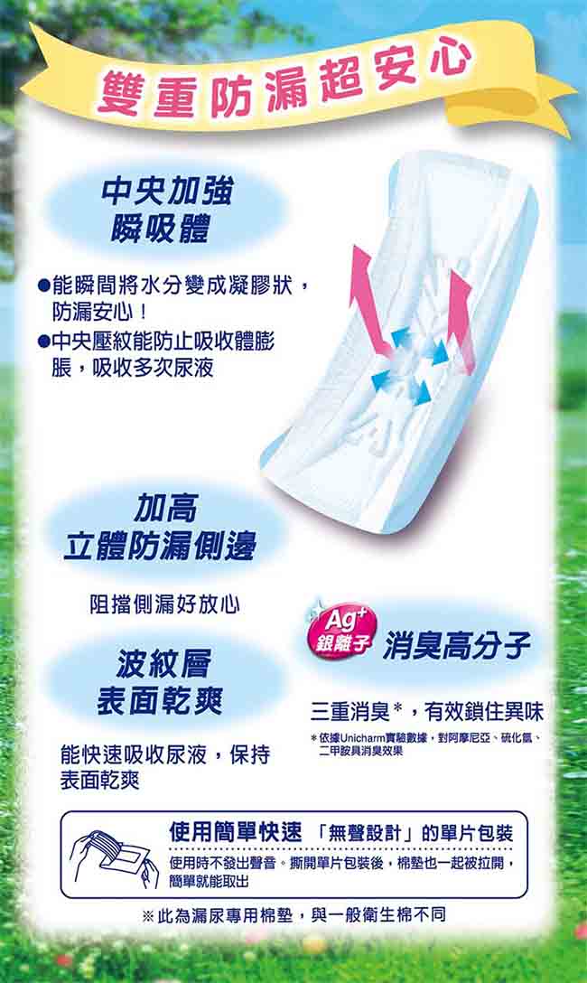 來復易 輕微漏尿專用清爽棉墊特多量型12片/包(漏尿專用)