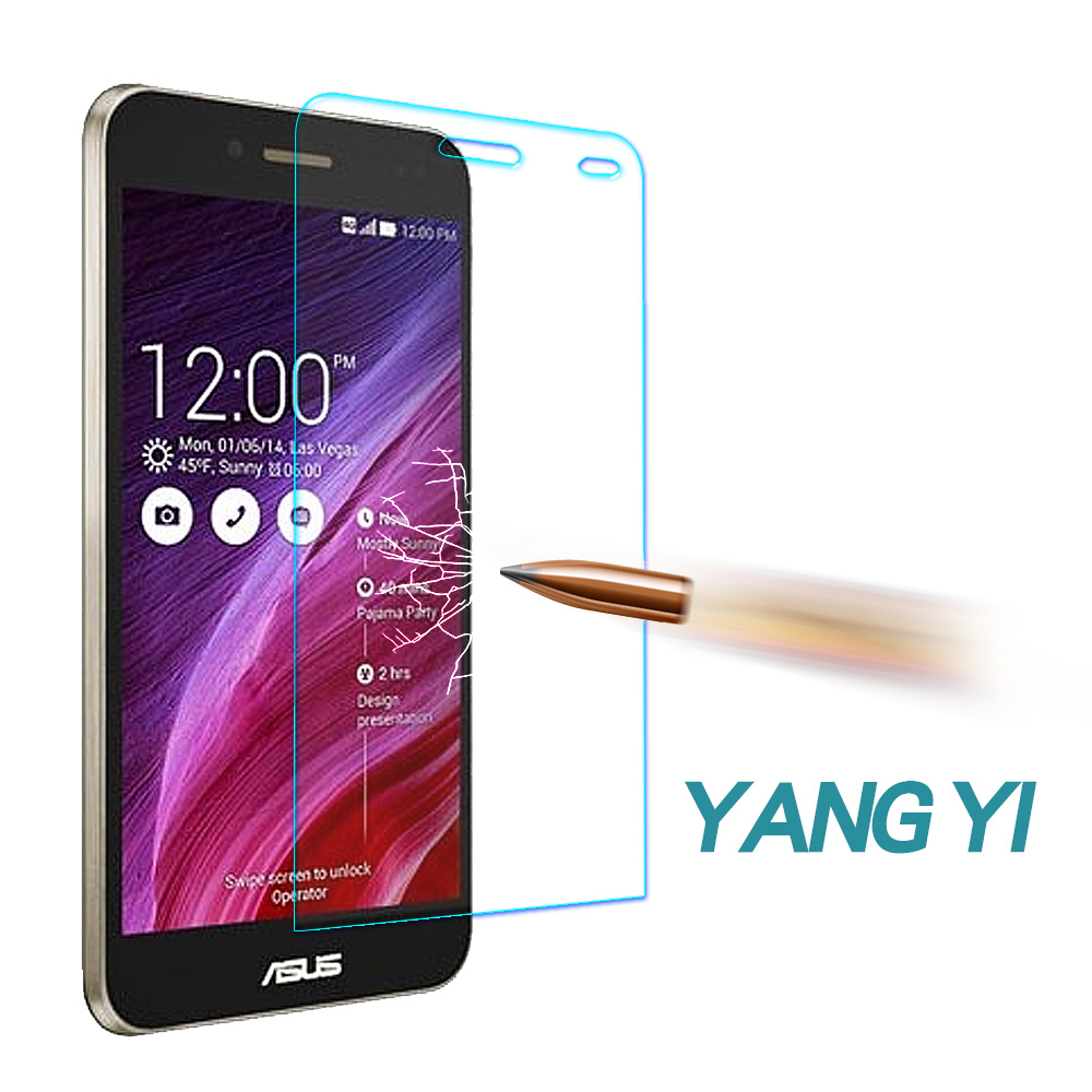 YANGYI 揚邑 ASUS PadFone S 防爆防刮防眩弧邊 9H鋼化玻璃保護貼膜