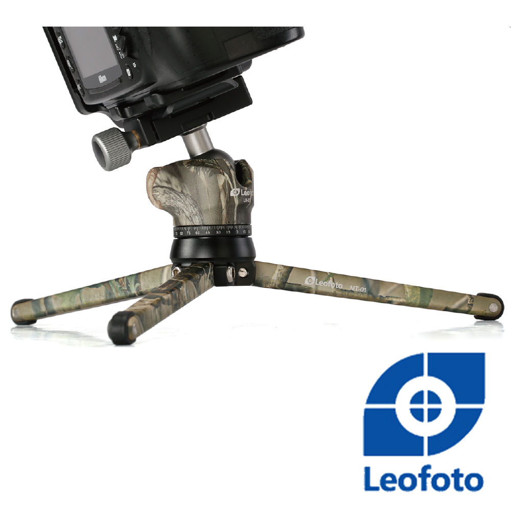 Leofoto徠圖 鋁合金微型三腳架(含雲台)-LH25+MT01(迷彩)