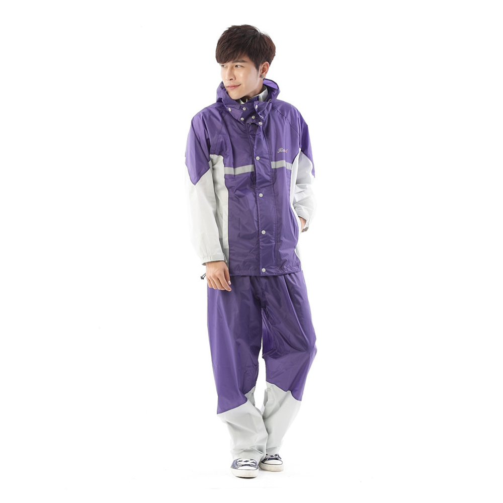 RainX兩件式透氣防風雨衣(紫)