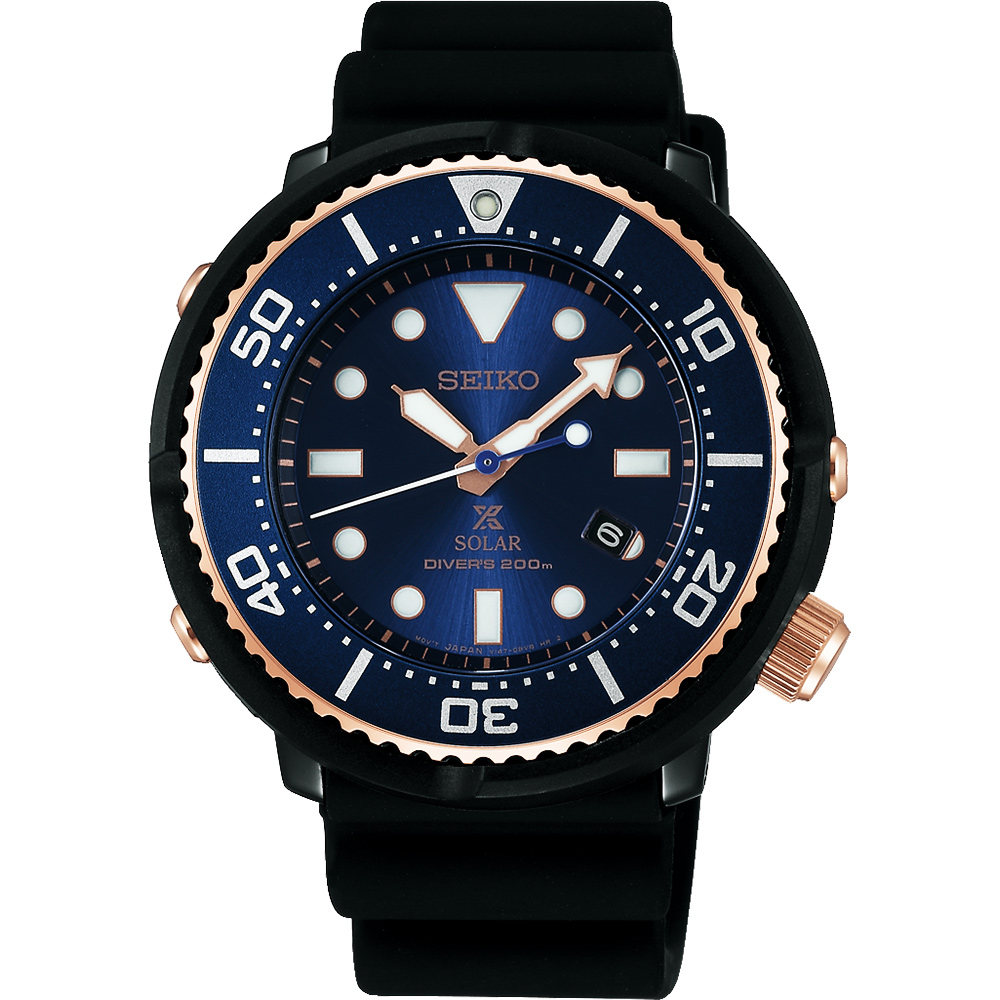 SEIKO 精工 Prospex SCUBA 鮪魚罐頭太陽能限量腕錶(SBDN026J)