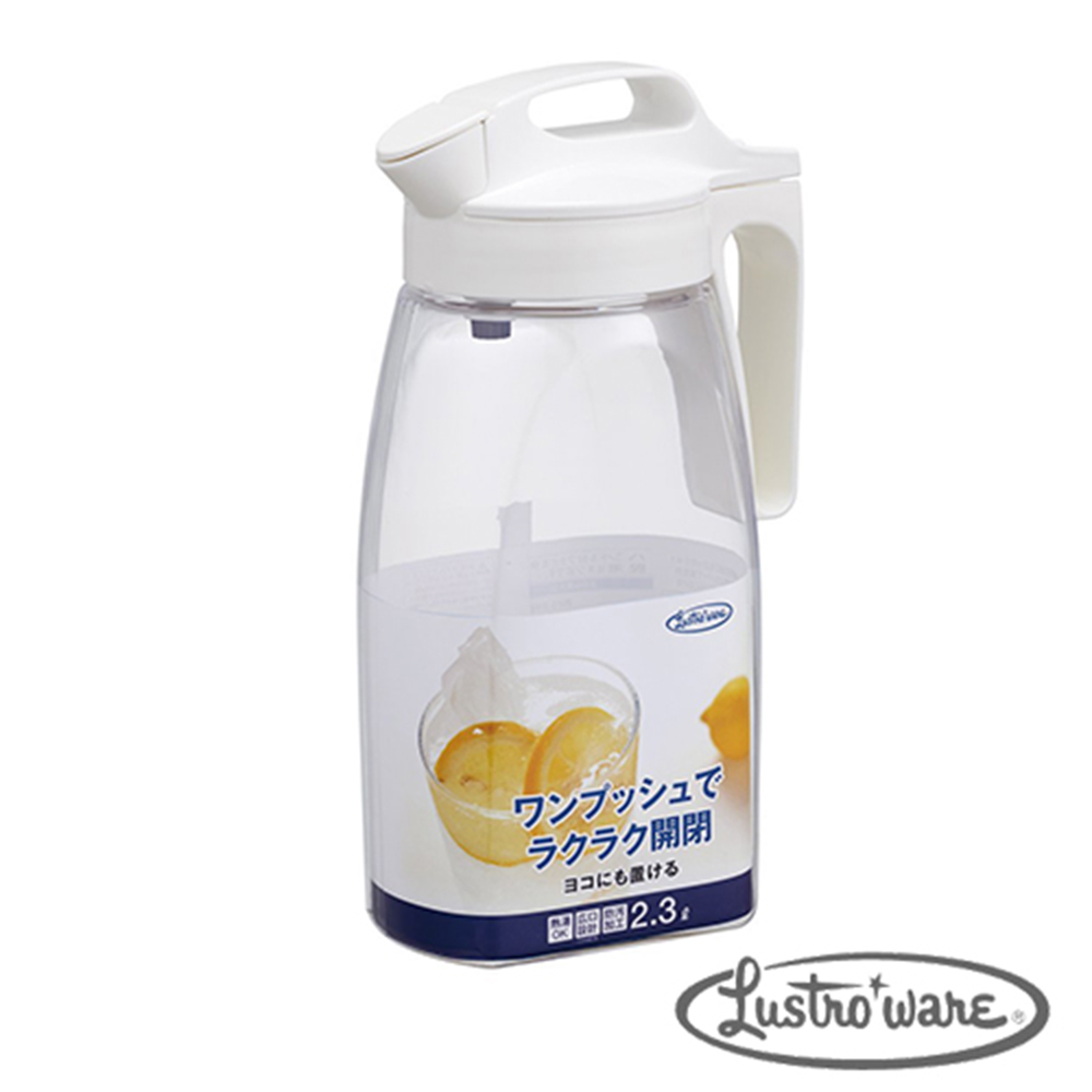 Lustroware 日本進口按壓式耐熱水壺2.3L