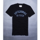 A&F Abercrombie & Fitch 仿舊退色logo短袖T恤-黑 product thumbnail 1