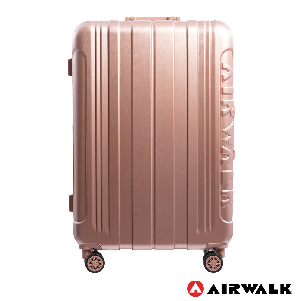 AIRWALK LUGGAGE - 金屬森林 鋁框行李箱 28吋ABS+PC鋁框箱-玫銅金