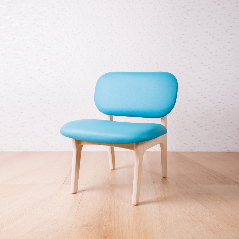 簡約風 菲特土耳其藍休閒椅-62x60x74cm