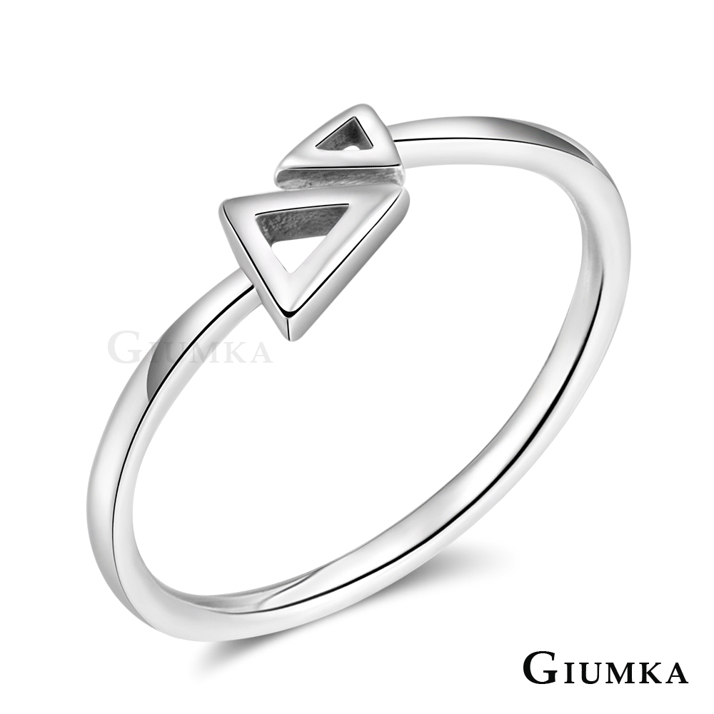 GIUMKA純銀戒指 箭頭造型 925純銀開口女戒-銀色