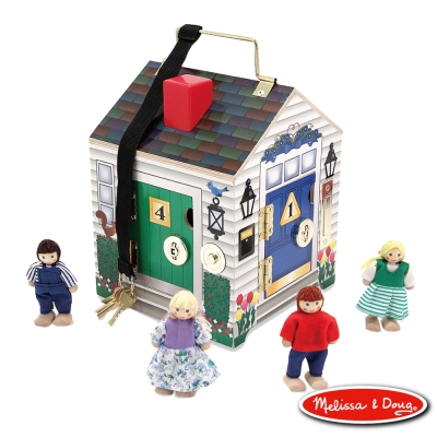 美國瑪莉莎 Melissa & Doug 啟蒙益智 - 木製門鈴娃娃屋