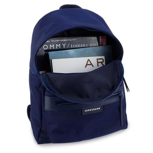 Longchamp Le Pliage Neo 厚尼龍後背包(大)-深藍色