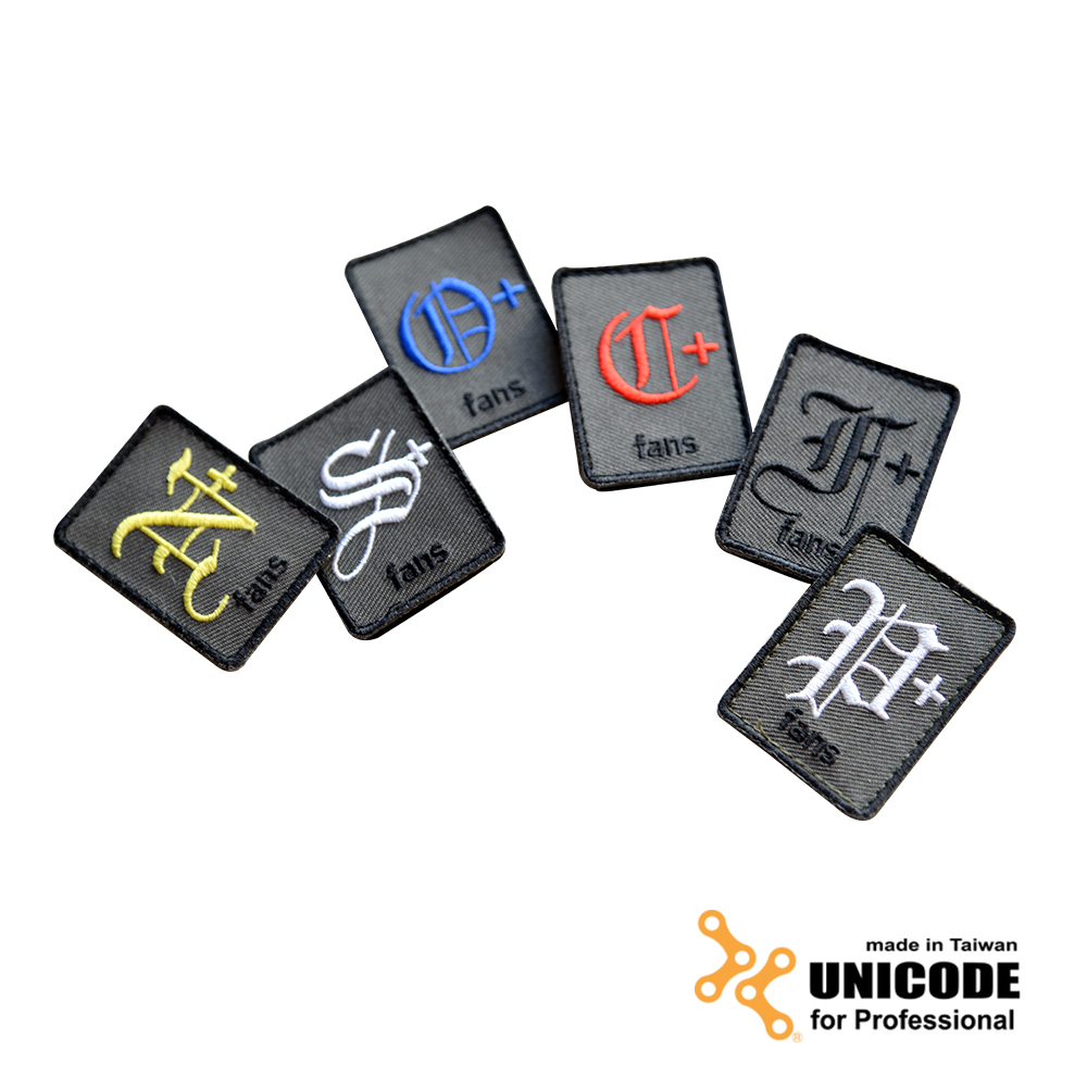 UNICODE Identify Patch Kit 血型臂章組(6片/組)