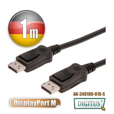 曜兆DIGITUSDisplayPort-1公尺圓線(公-公)