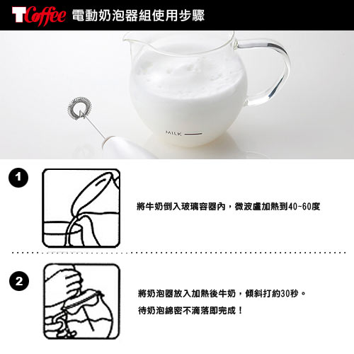 TCoffee HARIO冰咖啡雙響壺組2件組(免濾紙咖啡分享杯、電動奶泡器)