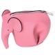 LOEWE Animales Elephant 立體大象造型拉鍊零錢包(粉色) product thumbnail 1