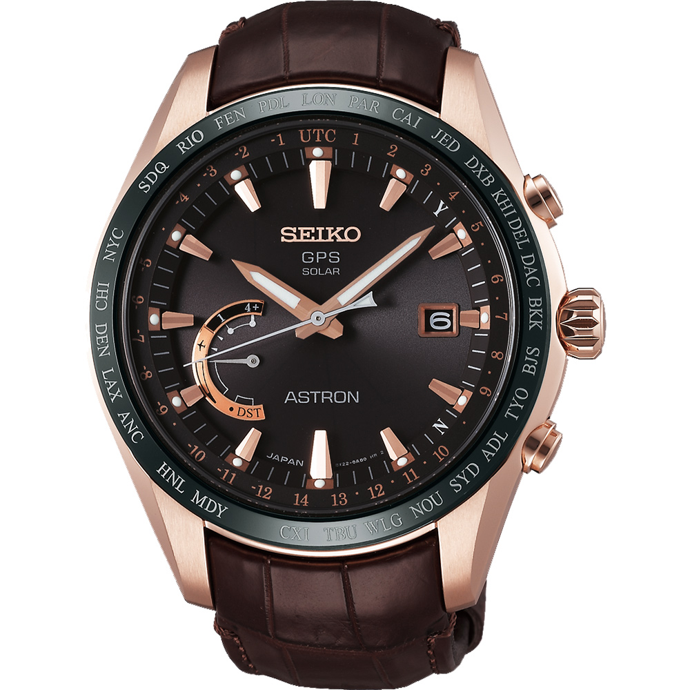 SEIKO 精工 ASTRON GPS 鈦衛星太陽能電波腕錶(SSE096J1)-45mm