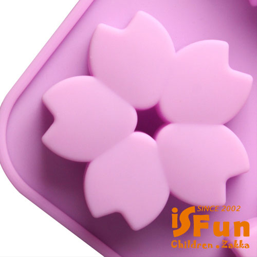 iSFun櫻花飛舞 矽膠巧克力模具兩用製冰盒