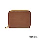 FOSSIL MINI WALLET 真皮多功能拉鍊皮夾 小夾-咖啡色 product thumbnail 1