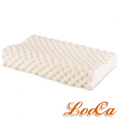 LooCa 特級按摩工學乳膠枕 1入