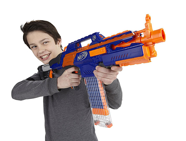 孩之寶Hasbro NERF系列 兒童射擊玩具 速擊連發機關槍 A4492