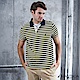 Nautica 陽光型男條紋短袖POLO衫 -黃藍 product thumbnail 1