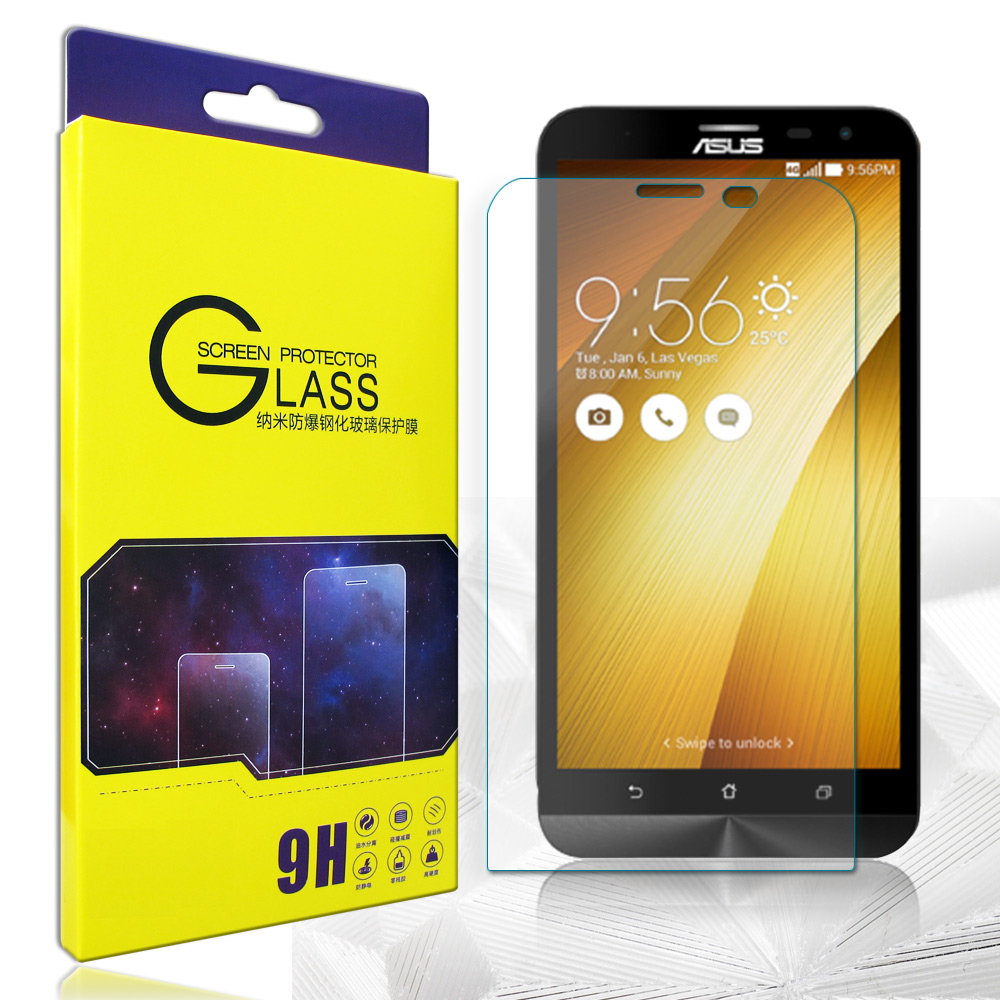 GLA 華碩 ZenFone2 Laser / ZE601KL 6吋疏水疏油9H鋼化玻璃膜