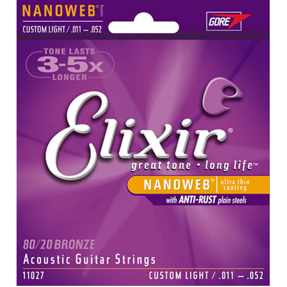 Elixir NANOWEB EXXF-11027 民謠6弦 (11~52)