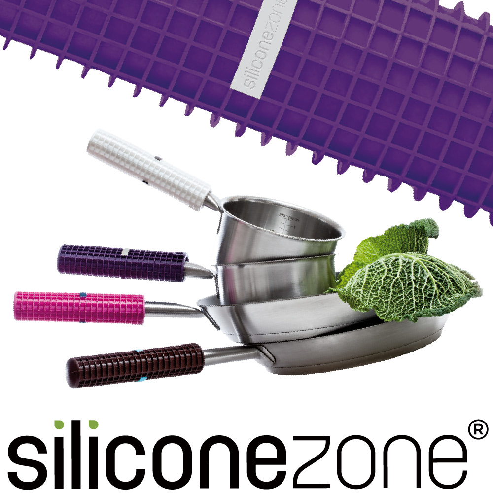 Siliconezone 施理康耐熱矽膠方格防燙鍋把套-葡萄紫