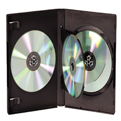 DigiStone 四片裝DVD光碟片精裝優質軟盒黑色 20PCS
