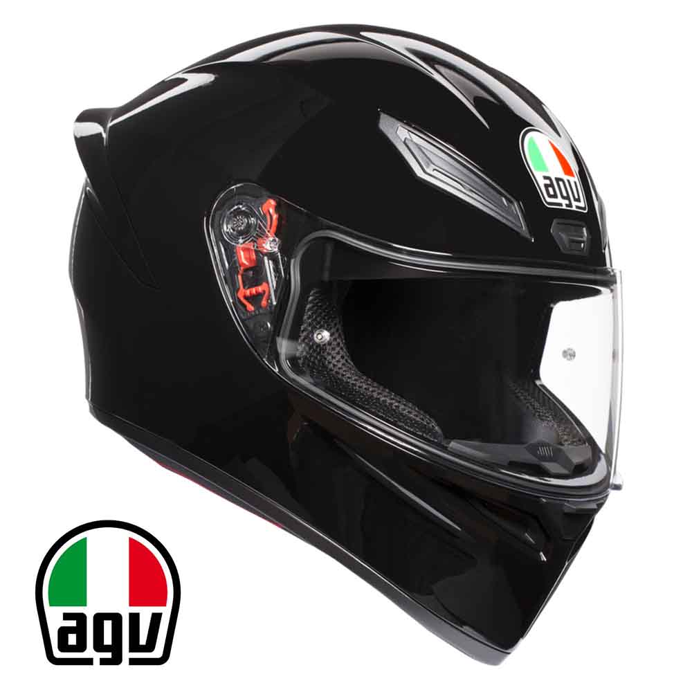 Agv K1 全罩安全帽亮黑素色台灣公司貨亞洲頭型 全罩安全帽 Yahoo奇摩購物中心