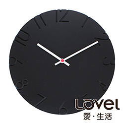 LOVEL 30cm 現代簡約風木質(靜音)時鐘-共4款