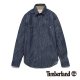 Timberland 男款丹寧藍造型雙口袋長袖襯衫 product thumbnail 1