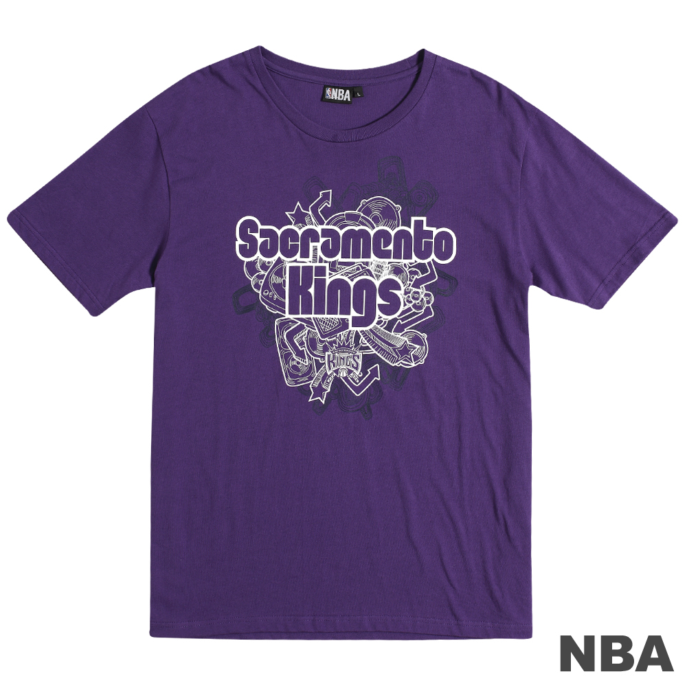 NBA-沙加緬度國王隊運動活力T恤-紫(男)