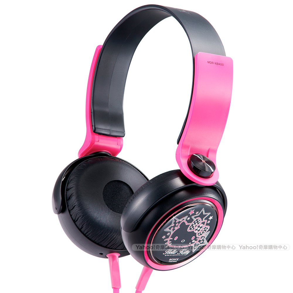 SONY MDR-XB400 Hello Kitty 頭戴式耳機 黑色限量組