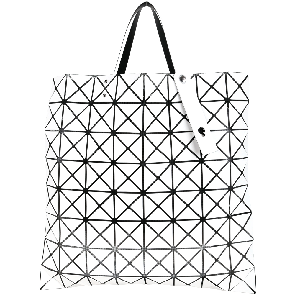 三宅一生BAO BAO ISSEY MIYAKE LUCENT PRO 8x8 白色托特包