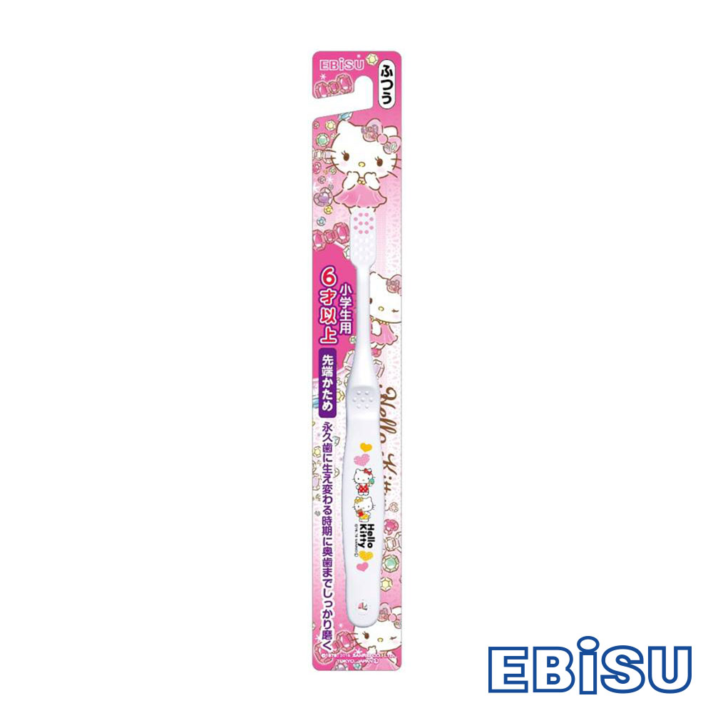 日本EBISU-Hello Kitty 6歲以上兒童牙刷 B-S30-顏色隨機